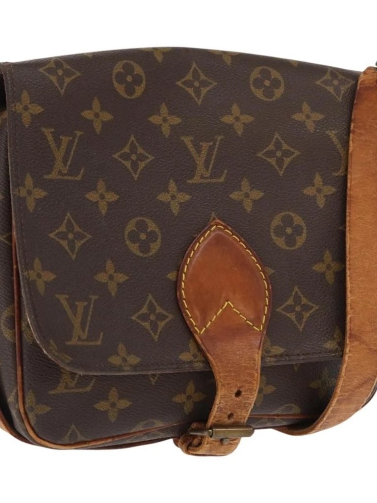 Louis Vuitton Monogram Cartouchiere Mm Shoulder Bag M51253 Lv Auth Ka2138